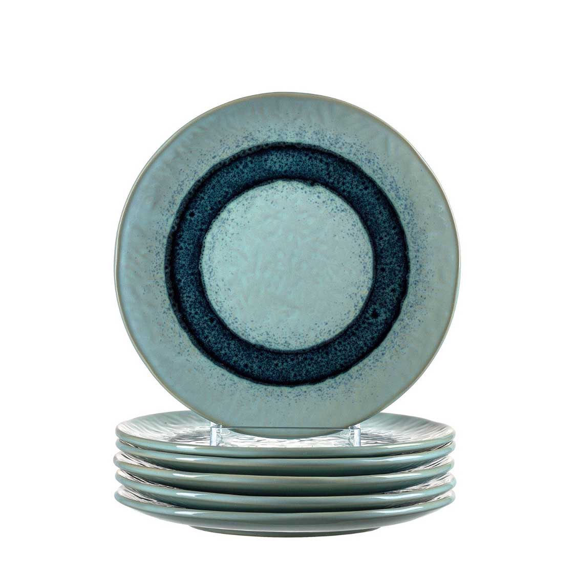 Keramikteller MATERA 23 cm blau 6er-Set