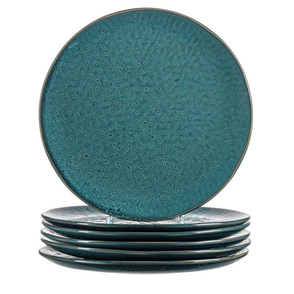 Keramikteller MATERA 27 cm blau 6er-Set