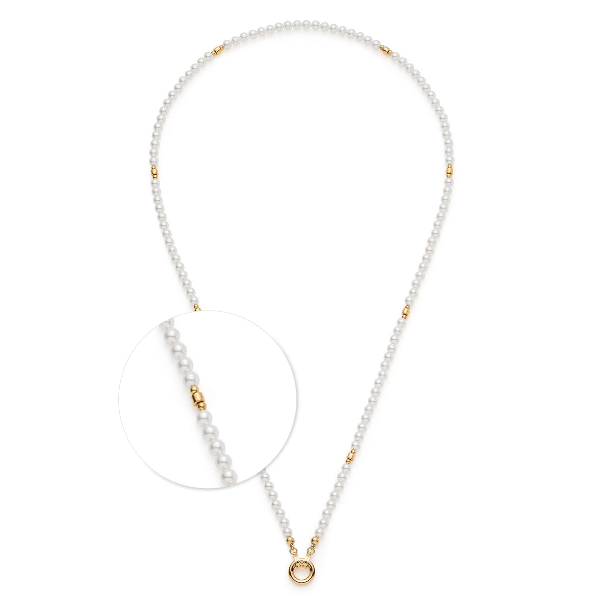 Halskette CHRISTA Clip & Mix 70 cm gold