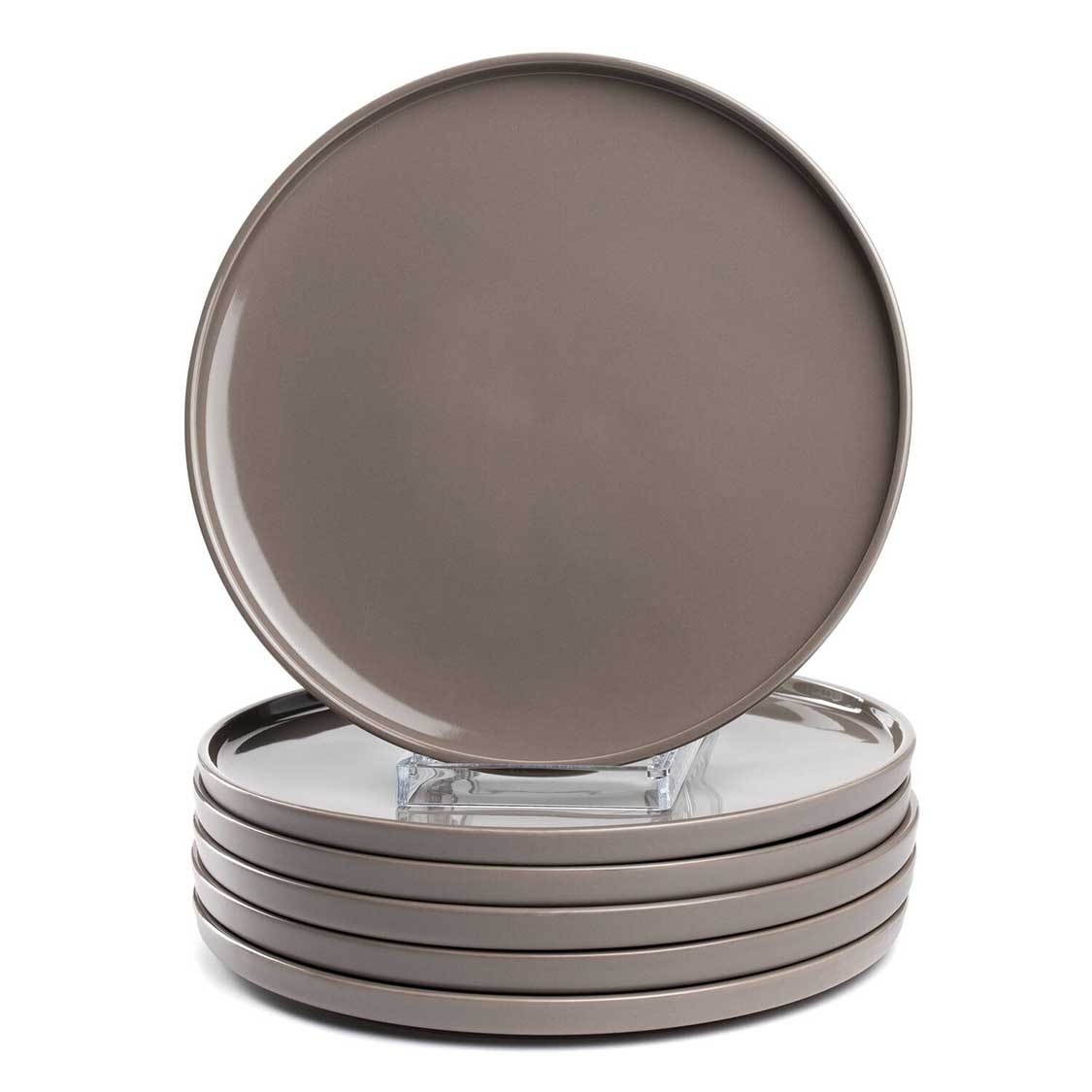 Keramikteller ROMA 27 cm taupe 6er-Set