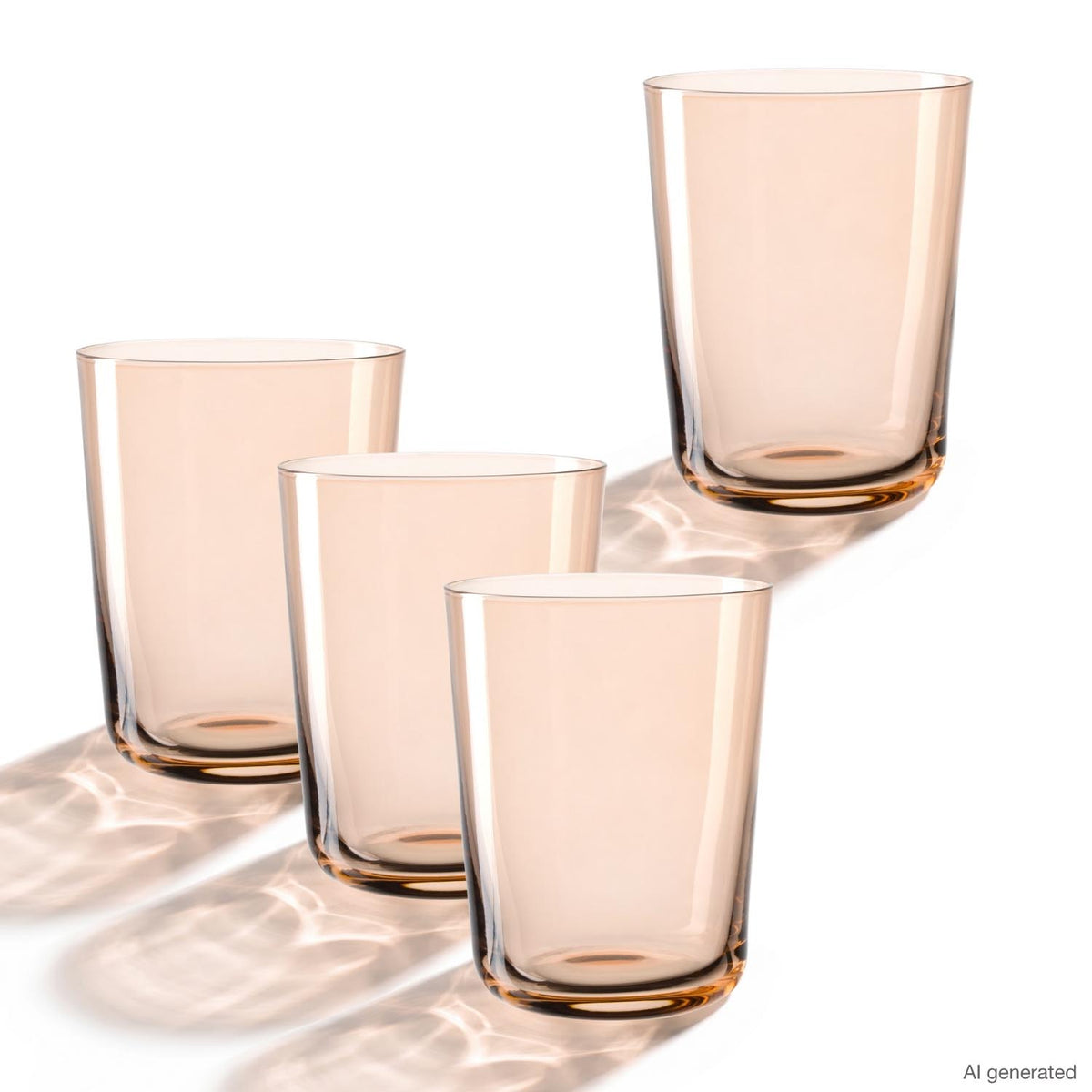 Trinkglas LEGGERO 330 ml cachi 4er-Set