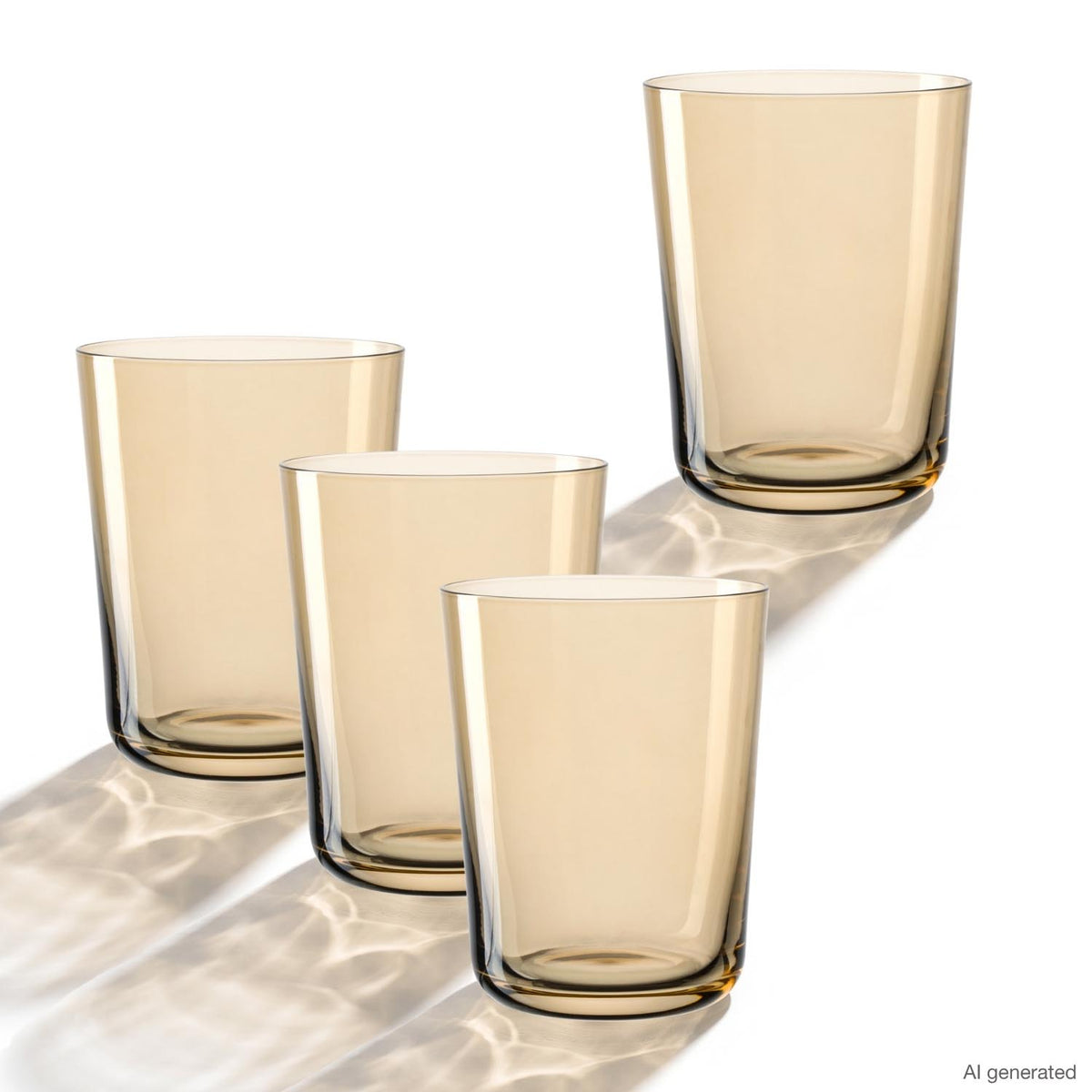 Trinkglas LEGGERO 330 ml tosca 4er-Set