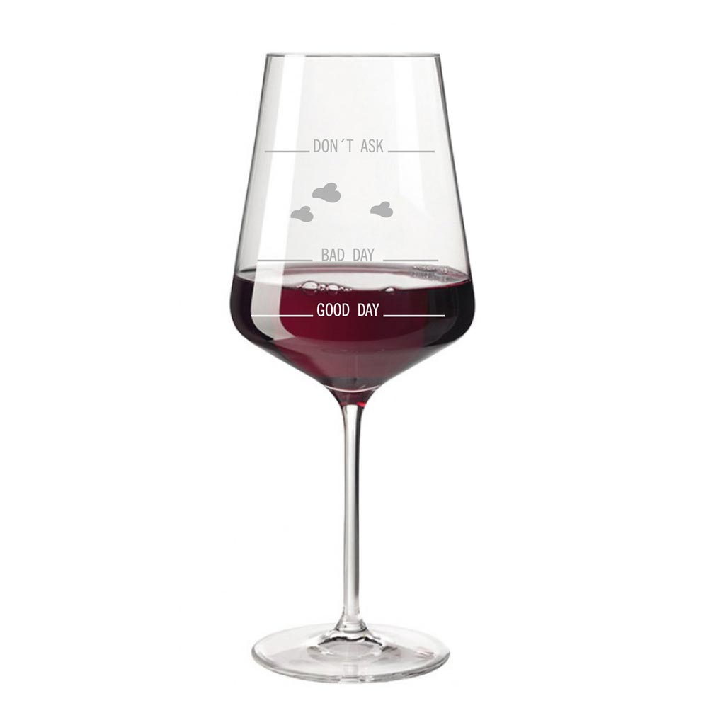 Rotweinglas PUCCINI 750 ml mit Stimmungs-Gravur