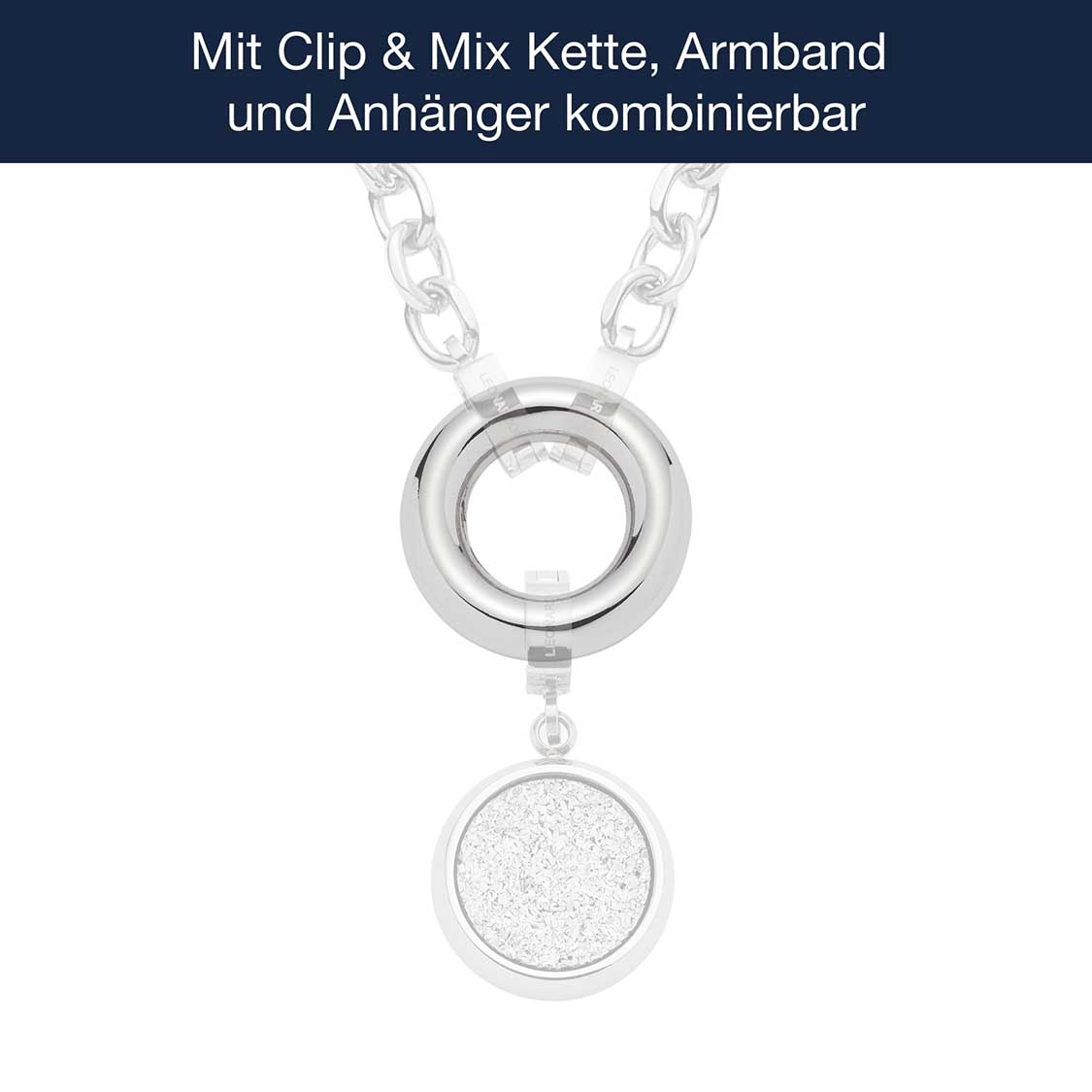 Edelstahlring BRACCHIALE Clip & Mix