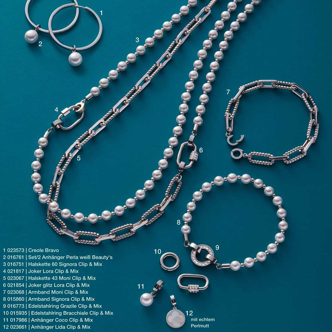 Edelstahlring BRACCHIALE Clip & Mix