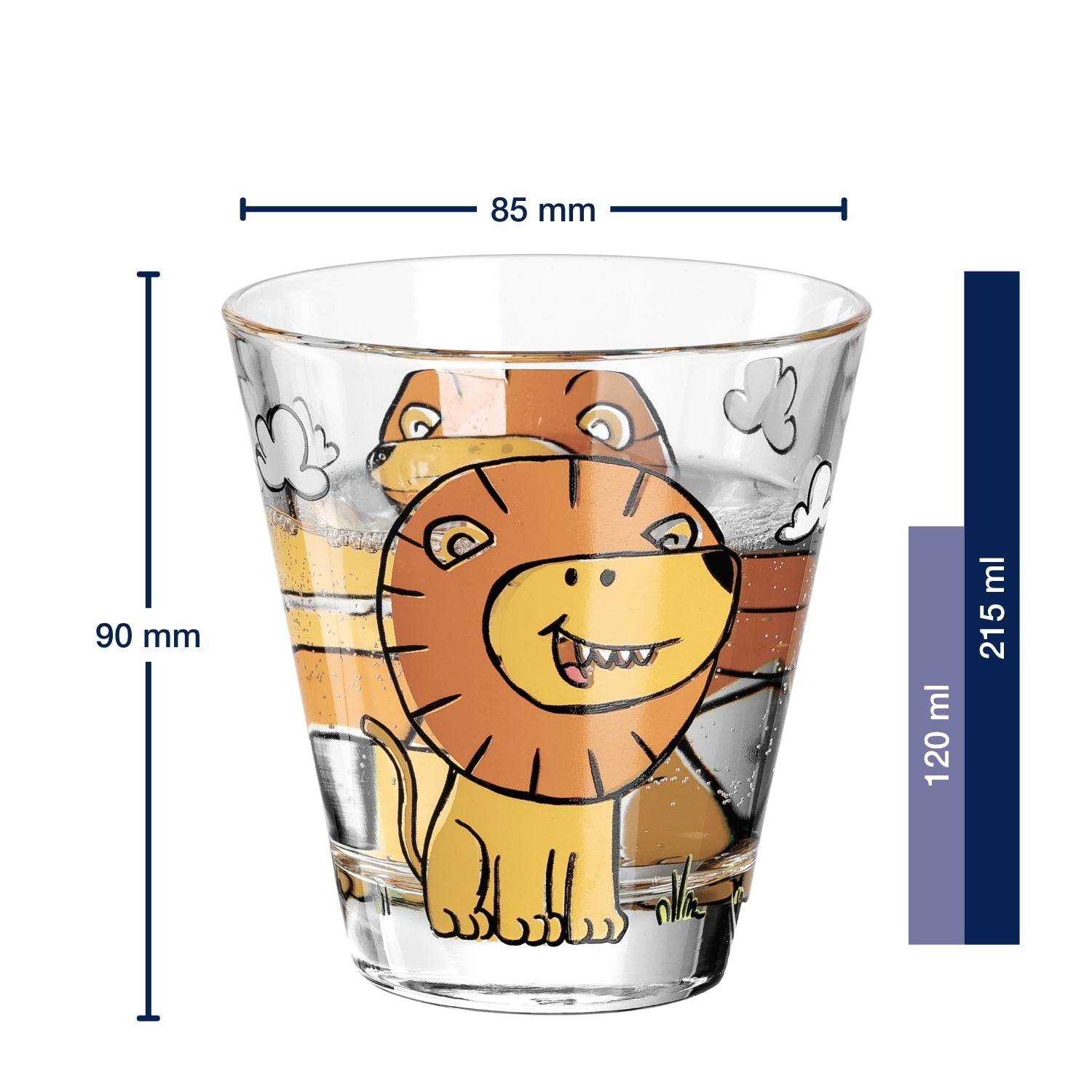 Trinkglas BAMBINI 215 ml Löwe 6er-Set