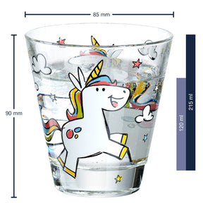 Kinderbecher BAMBINI 215 ml Einhorn 6er-Set