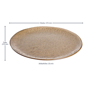 Keramikteller MATERA 27 cm beige 6er-Set