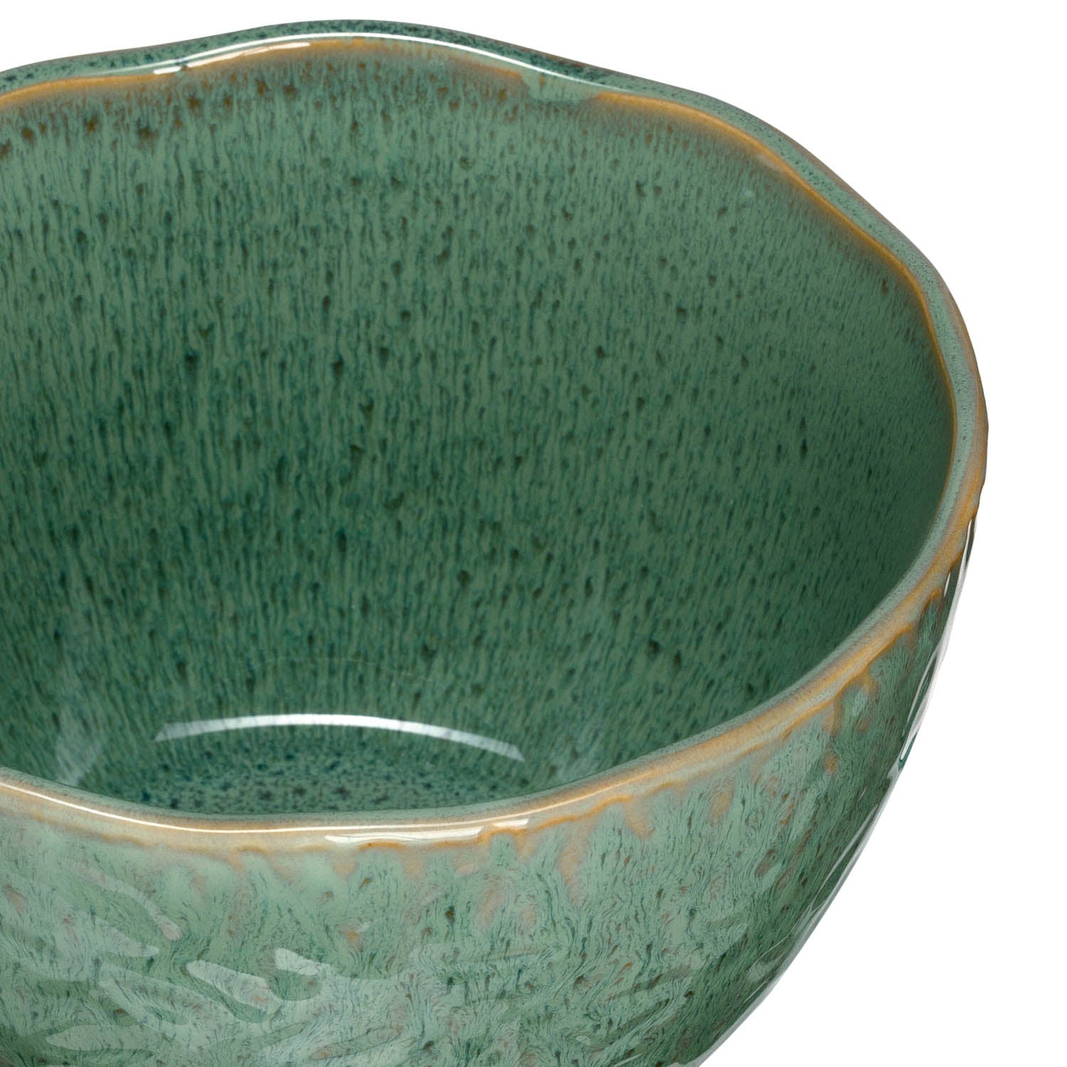 Keramikschale MATERA 15 cm grün 6er-Set
