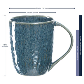 Keramiktasse MATERA 430 ml blau