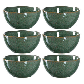 Keramikschale MATERA 12 cm grün 6er-Set