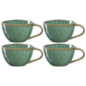 Keramiktasse MATERA 290 ml grün 4er-Set