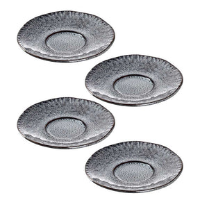 Keramikuntertasse MATERA 15 cm anthrazit 4er-Set