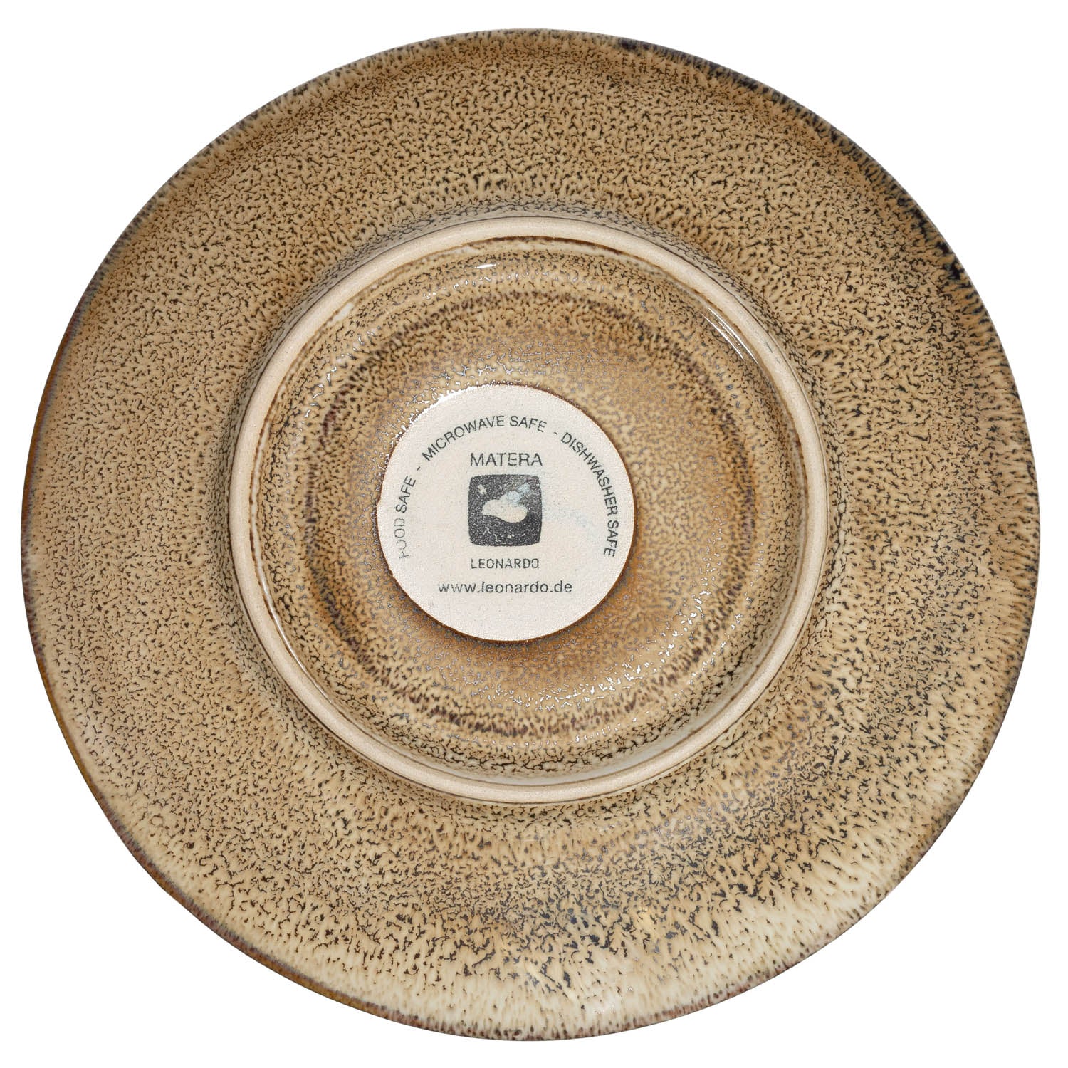 Keramikuntertasse MATERA 15 cm beige 4er-Set