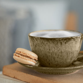 Keramikuntertasse MATERA 15 cm beige 4er-Set
