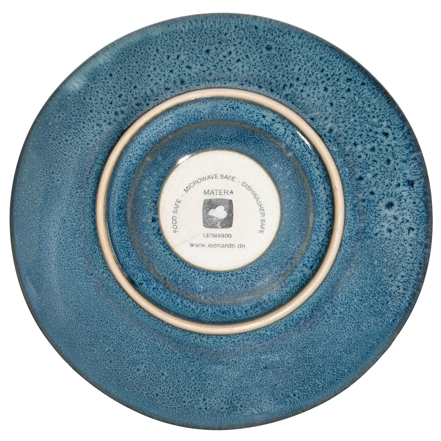 Keramikuntertasse MATERA 15 cm blau 4er-Set