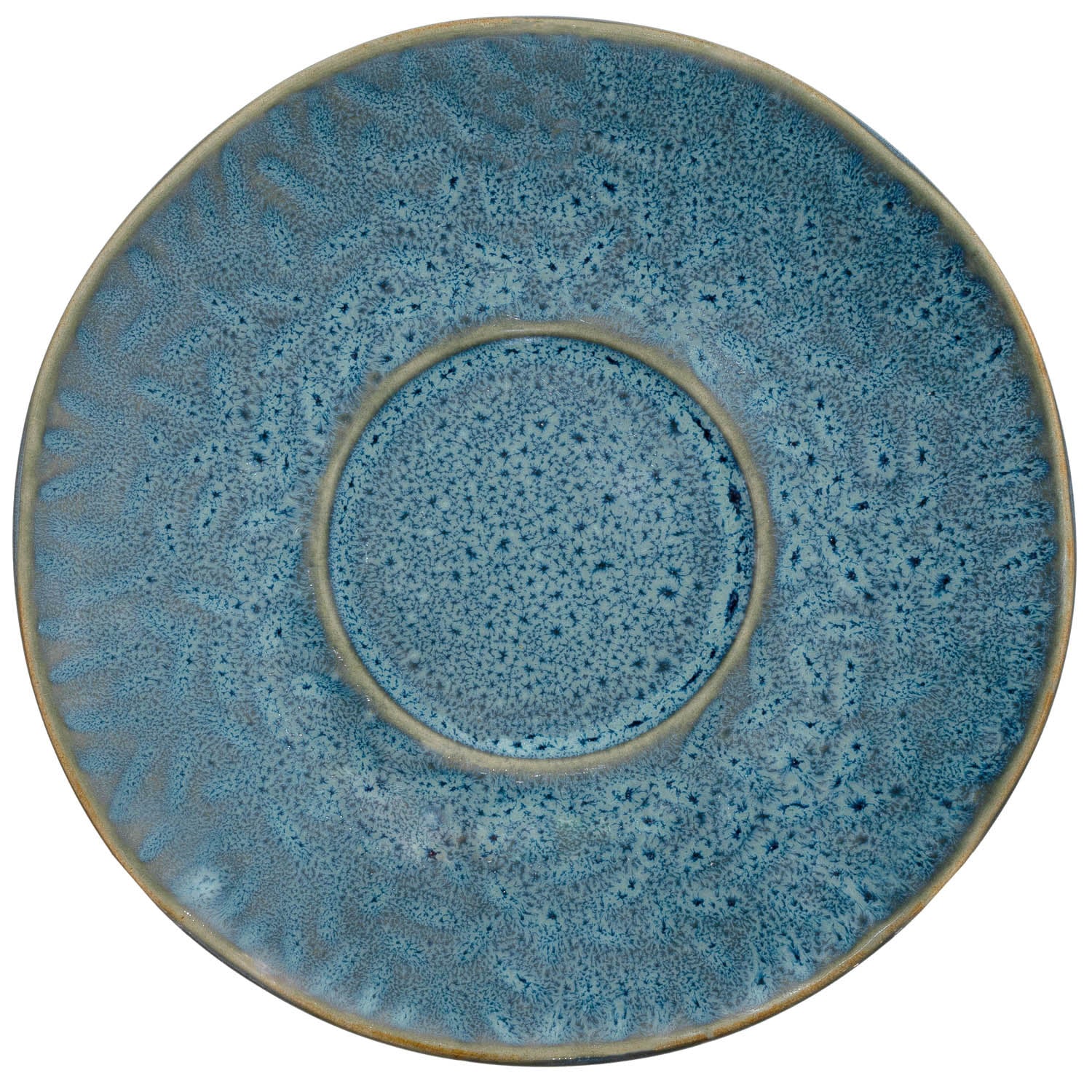 Keramikuntertasse MATERA 15 cm blau 4er-Set