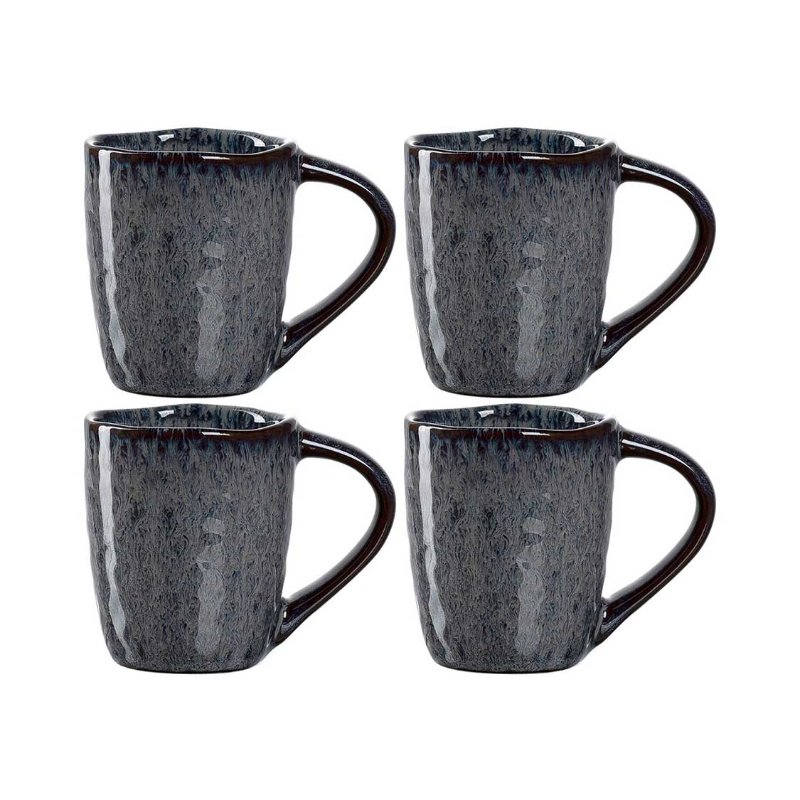 Espressotasse MATERA 90 ml anthrazit 4er-Set