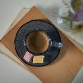Espressotasse MATERA 90 ml anthrazit 4er-Set