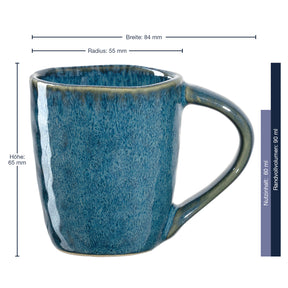 Espressotasse MATERA 90 ml blau 4er-Set