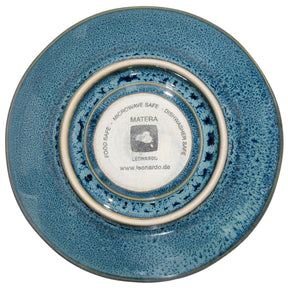 Keramikuntertasse MATERA 11 cm blau 4er-Set
