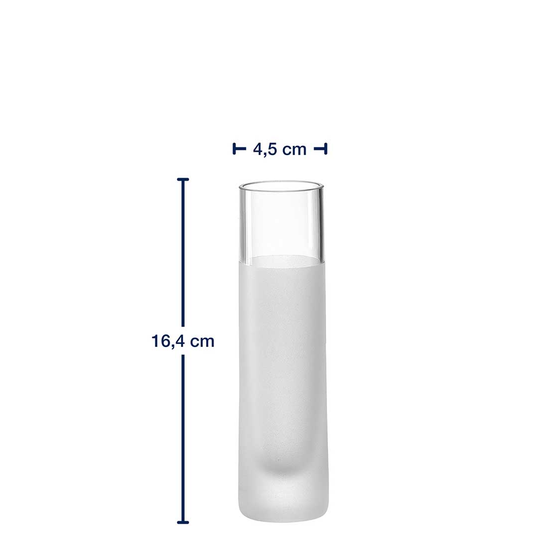 Solifleurvase NOVARA 16 cm satiniert