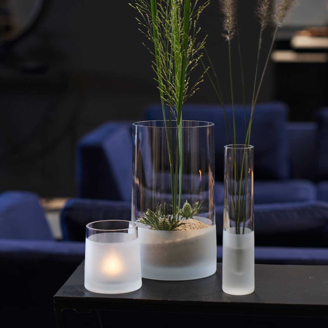 Solifleurvase NOVARA 24 cm satiniert
