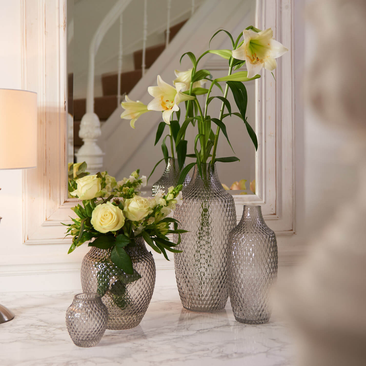 Vase POESIA 30 cm grau