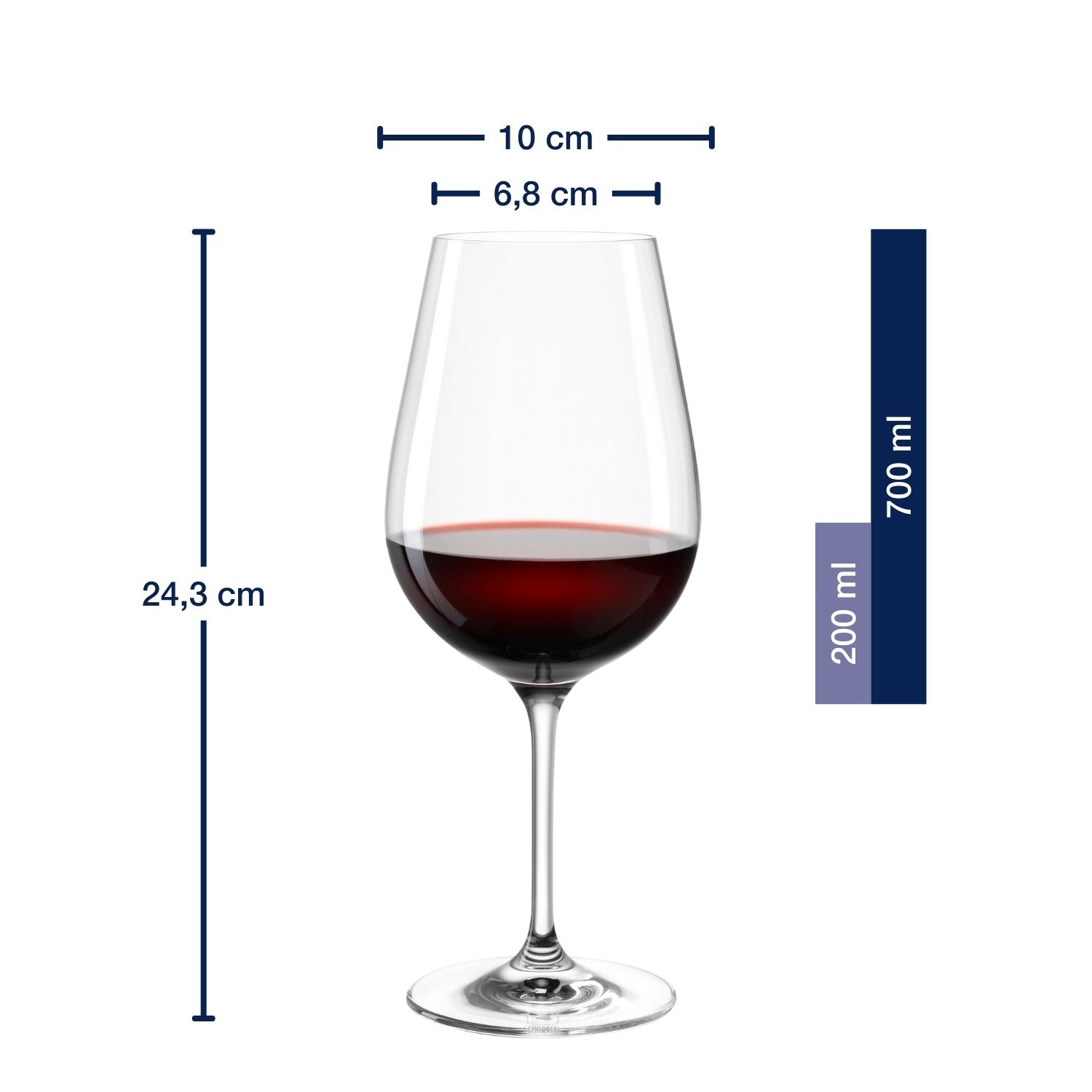 Rotweinglas TIVOLI 700 ml 6er-Set