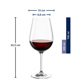 Rotweinglas TIVOLI 700 ml 6er-Set
