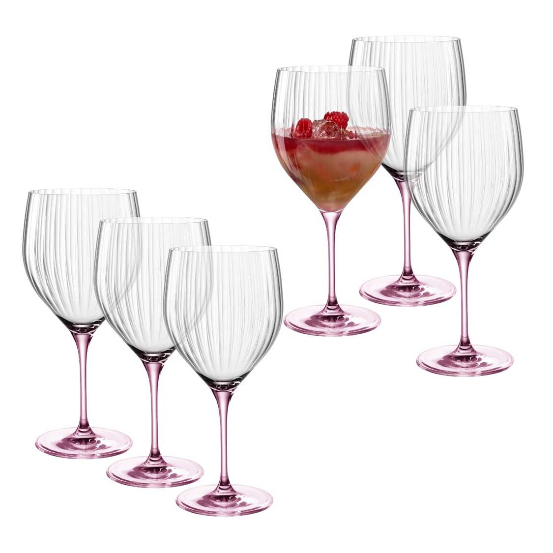 Cocktailglas POESIA 750 ml rosé 6er-Set