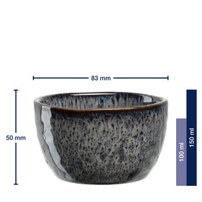 Keramikdipschale MATERA 8 cm anthrazit