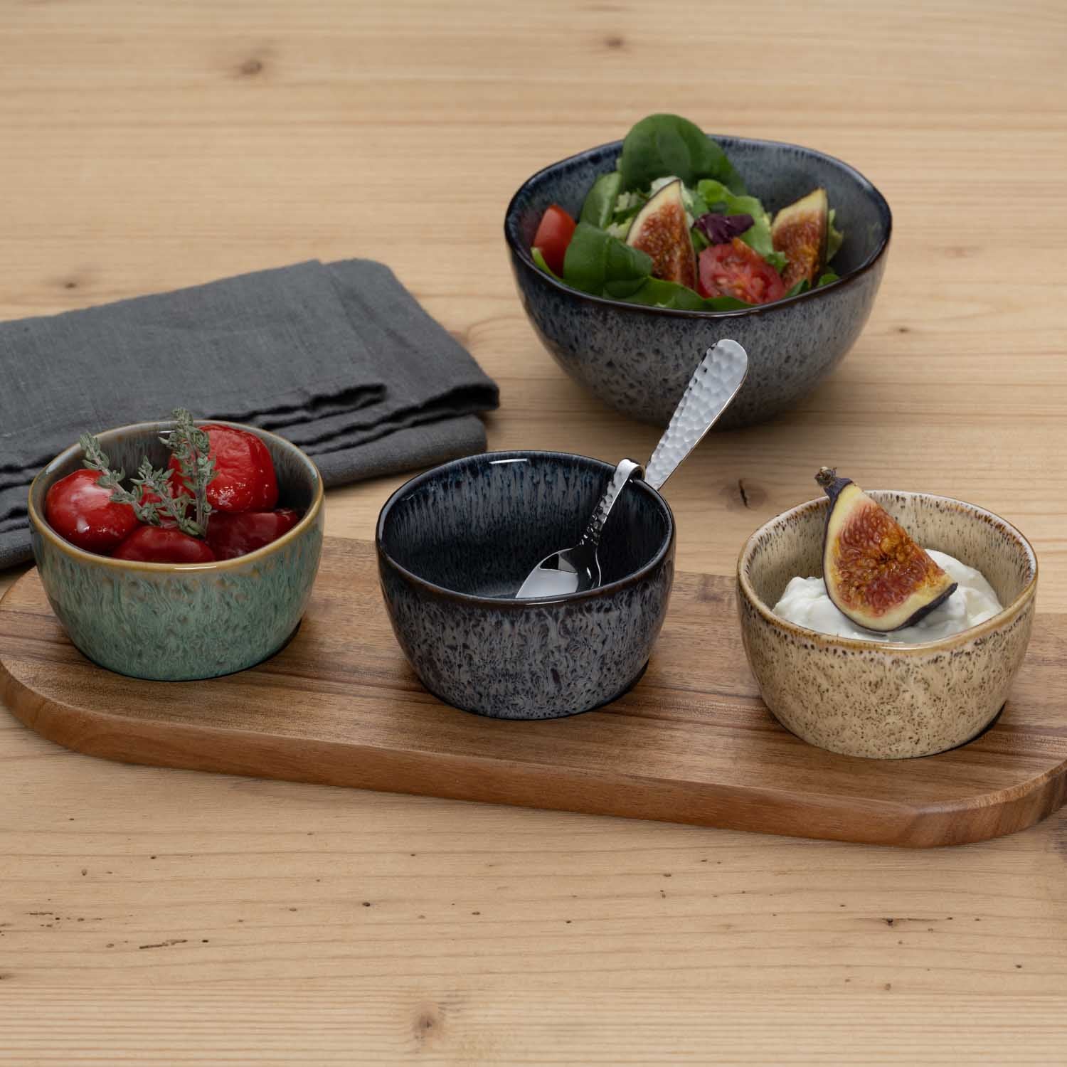 Keramikdipschale MATERA 8 cm grün