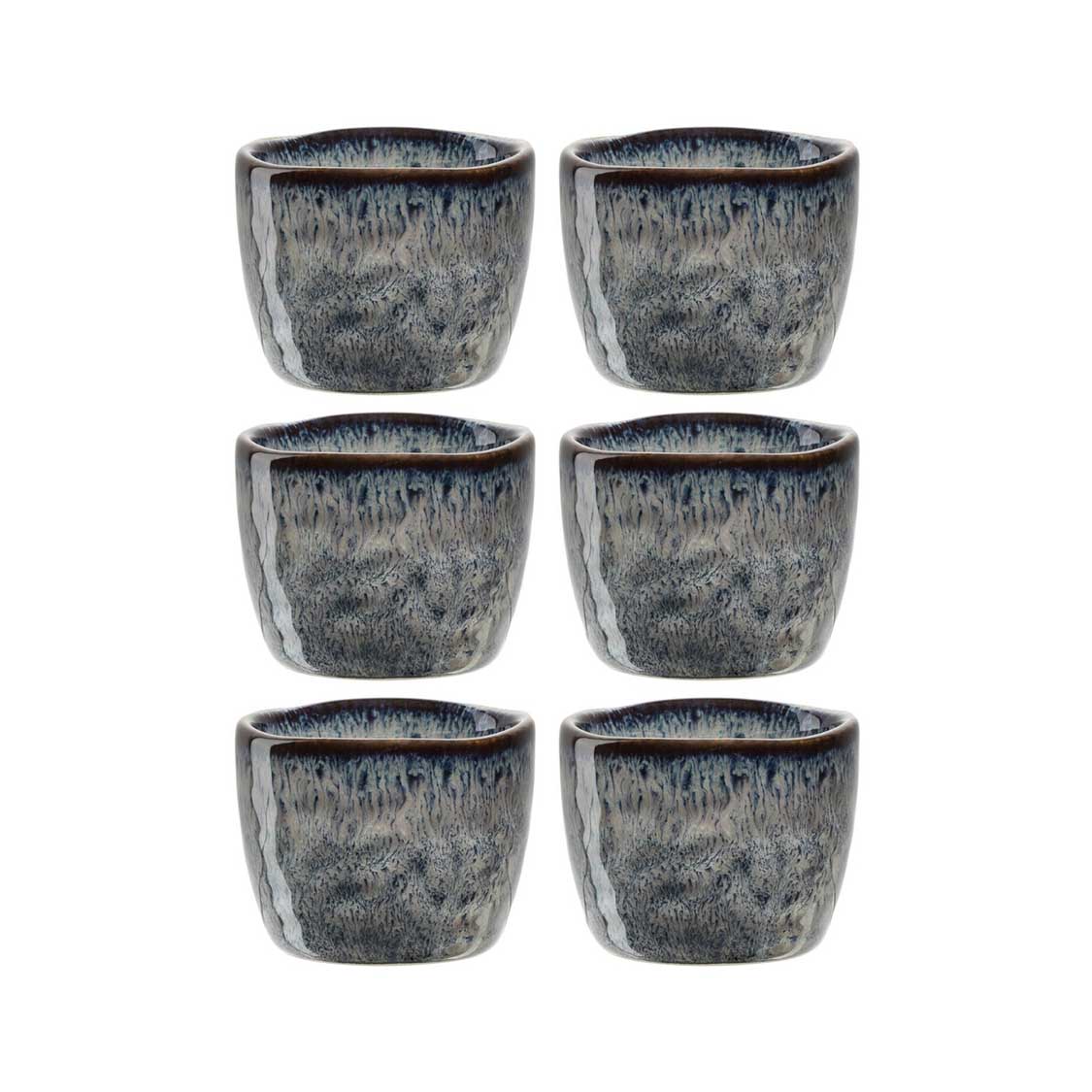 Eierbecher MATERA anthrazit 6er-Set