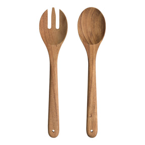 Salatbesteck MATERA Akazienholz 30 cm braun