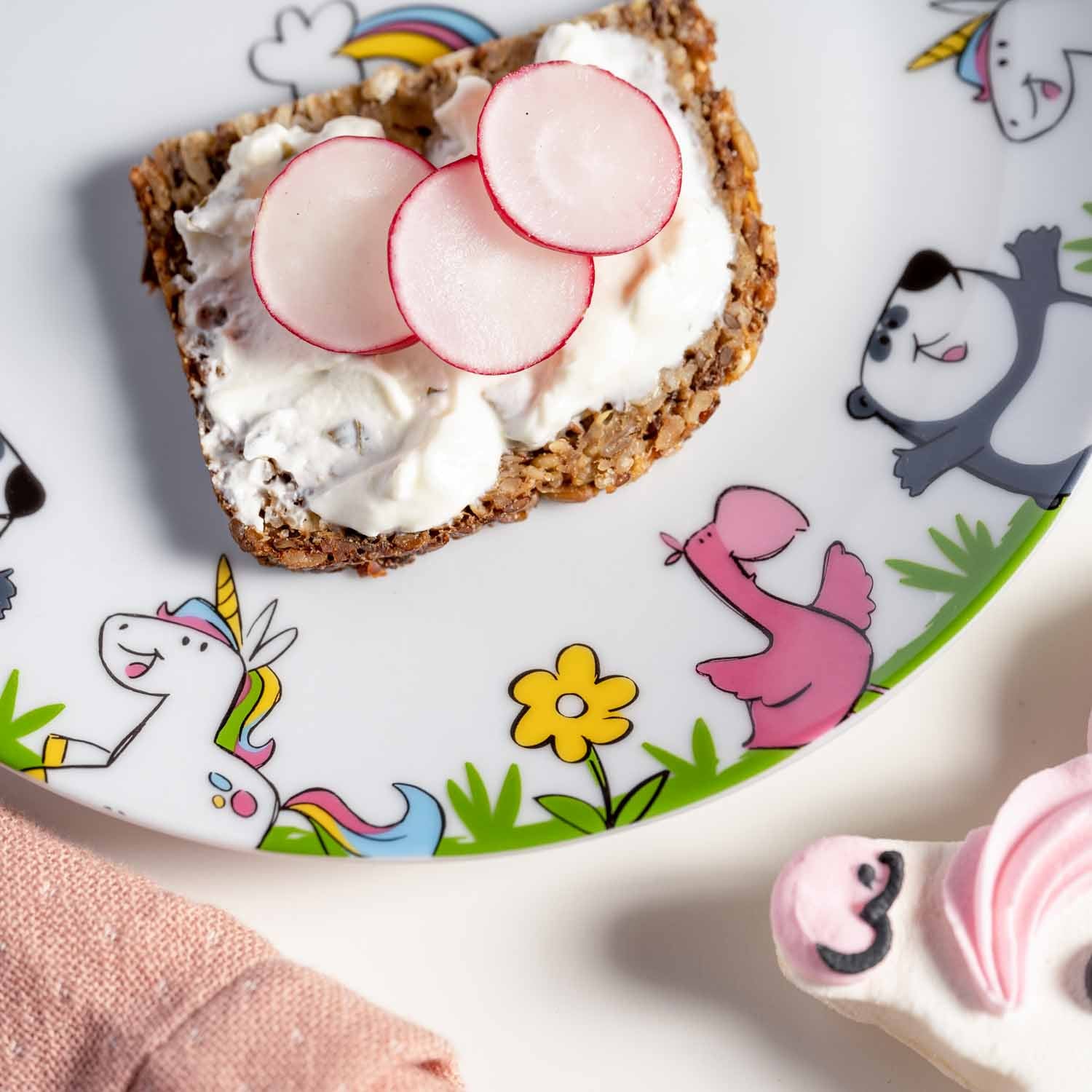 Kindergeschirr BAMBINI Einhorn/Panda/Flamingo 3-teilig