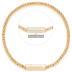 Armband PILEA gold mit persönlicher Gravur