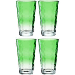 Trinkglas OPTIC 540 ml hellgrün 4er Set