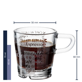 Espressotasse SENSO 70 ml Cafe 6er-Set