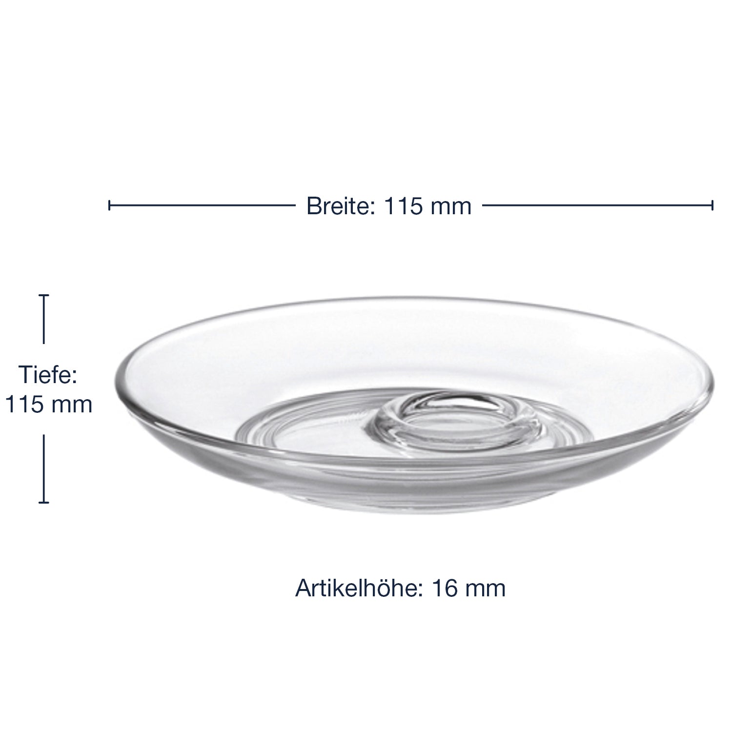 Untertasse SENSO 12 cm 6er-Set