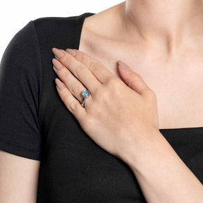 Ring BEA 17 grau blau