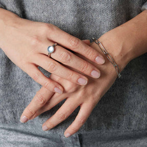 Ring BEA 17 grau blau