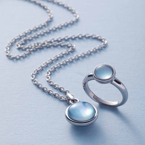 Ring BEA 17 grau blau