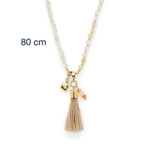 Halskette DONNA 80 cm sand Sommer