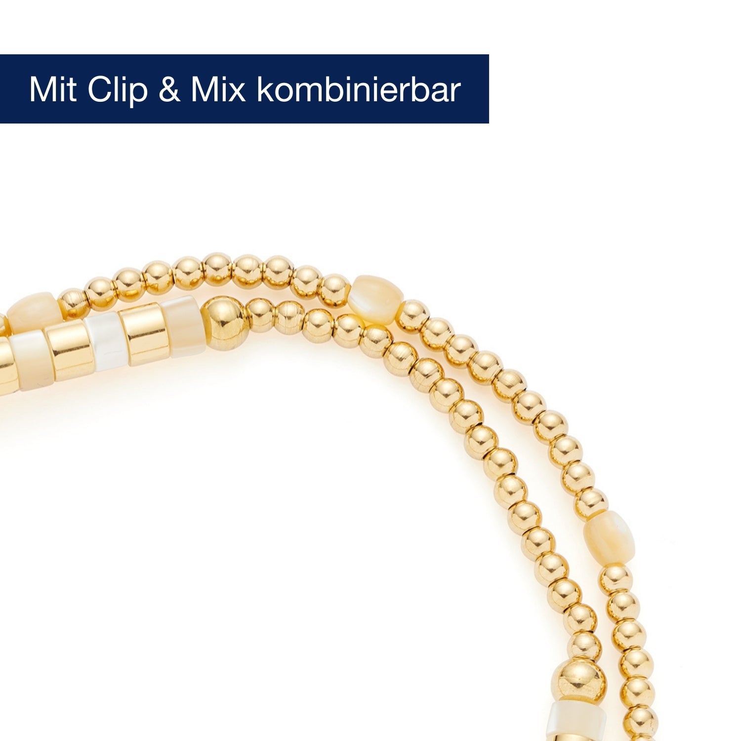 Armband CARONNA gold Clip & Mix