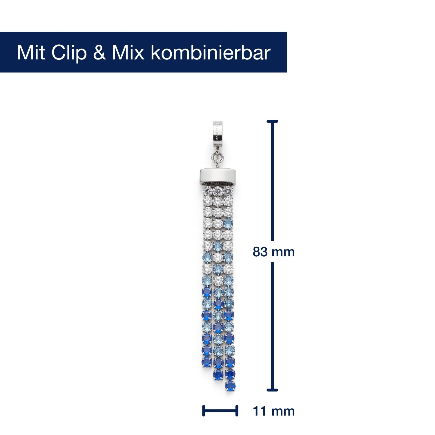 Anhänger MARY-ANN blue Clip & Mix