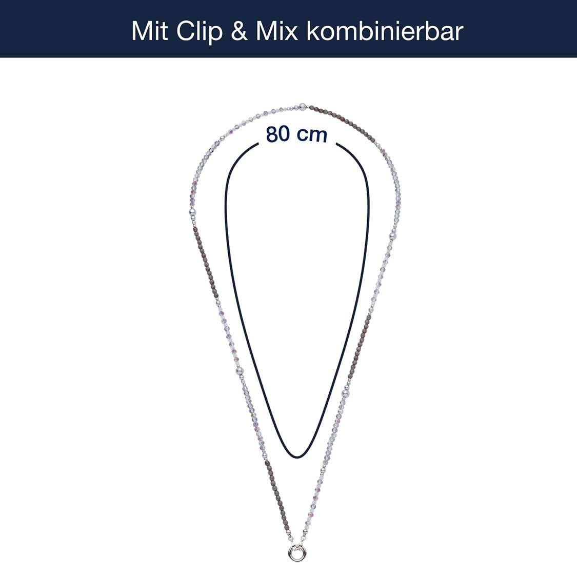 Halskette MANON 80 cm Clip & Mix