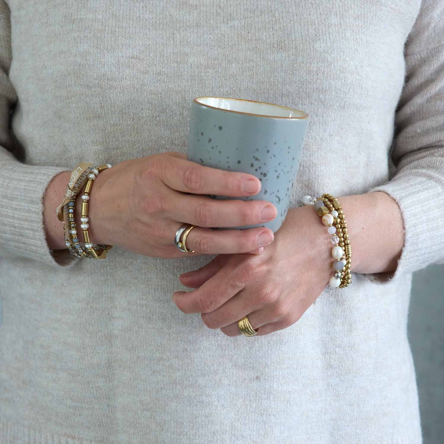 Armband BERNIE Clip & Mix gold