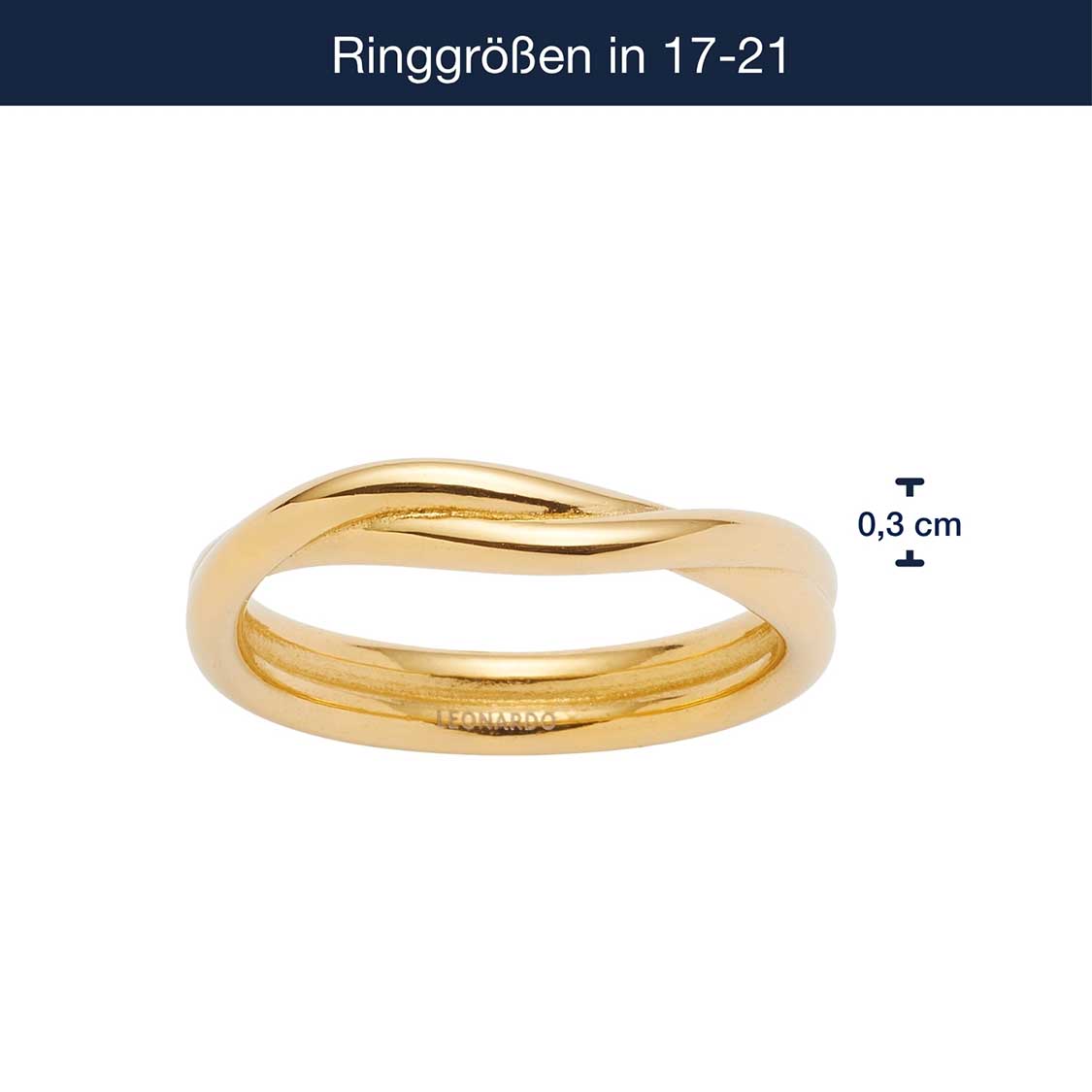 Ring TWISTER 17 gold CIAO
