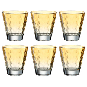 Trinkglas OPTIC 215 ml apricot 6er-Set